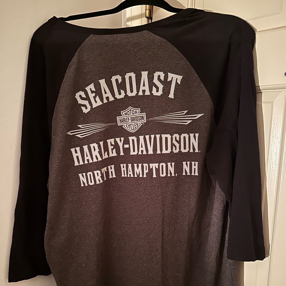 Authentic Harley Davidson Baseball Tee - image 1